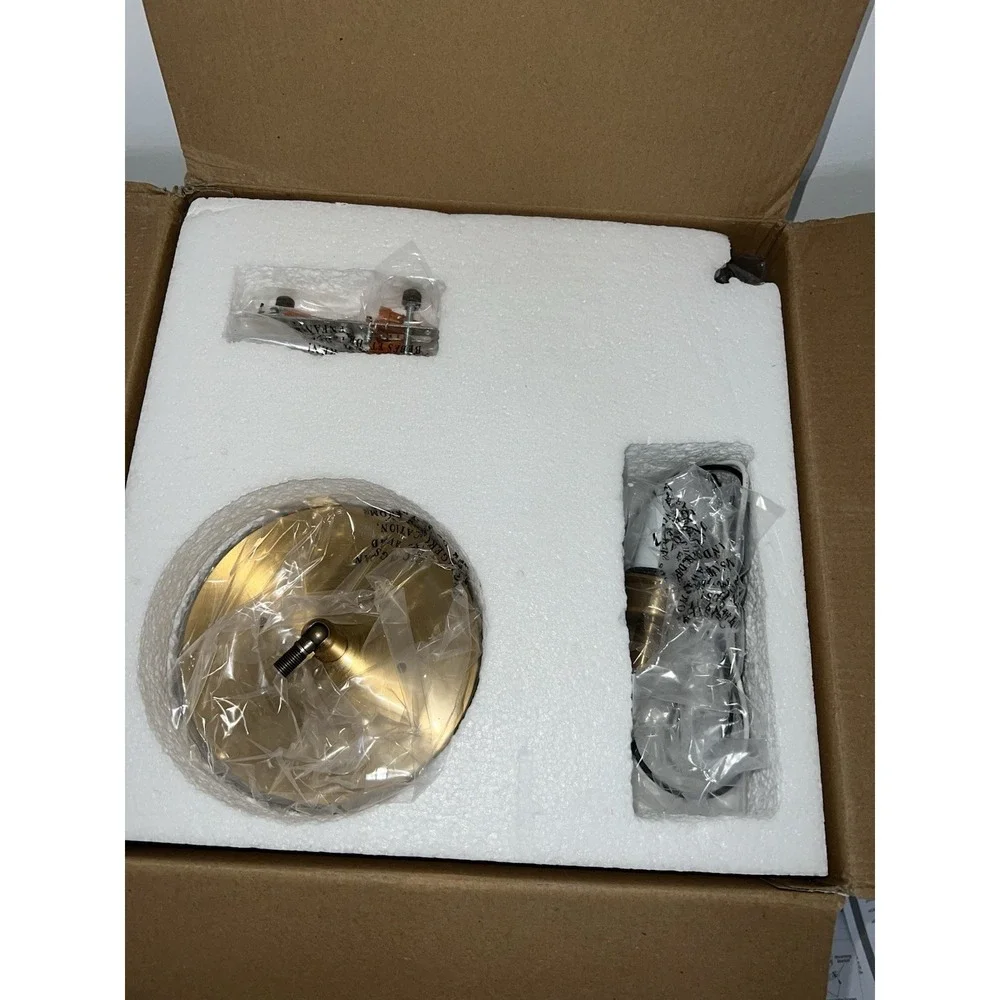 (20)Light, Gold Finish with Flat Opal Glass Shade, Adjustable Rod, (new)